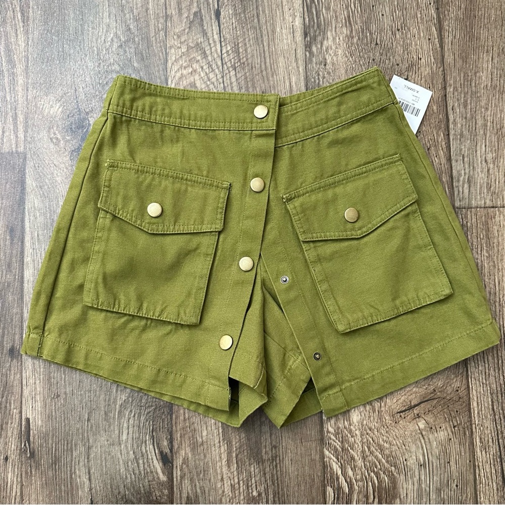 Forever 21 Cargo Skort Skirt Shorts Women’s Size XS Green